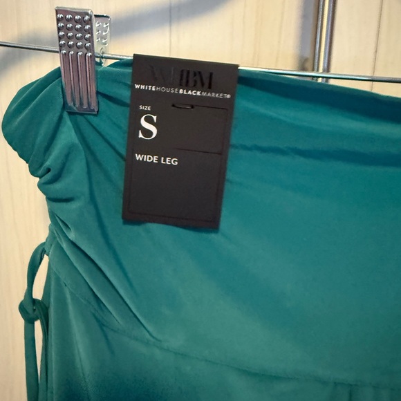 ☘️☘️ST. PATS SALE!!  WHBM RUCHED WAIST WIDE LEG PANTS SIZE L NWOT - Picture 5 of 7